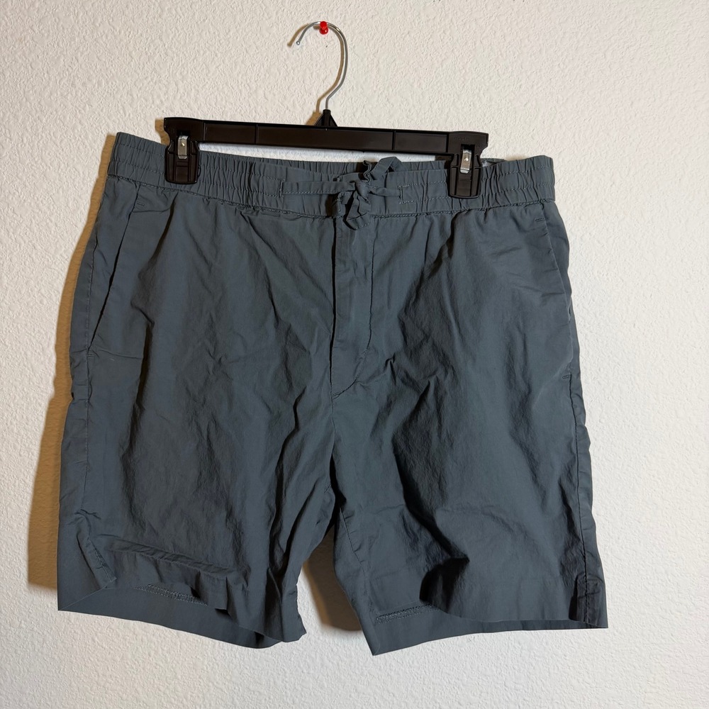 HM Mens Regular Fit Drawstring Shorts Dark Grey Slate‎ Blue Size Medium M